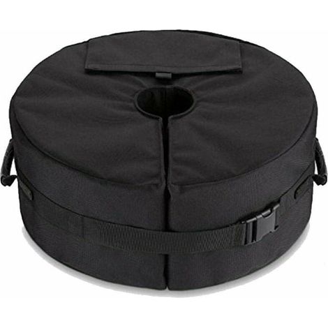 SHINING HOUSE Base para sombrilla, peso voladizo o soporte para sombrilla de exterior que reemplaza los feos sacos de arena, color negro (1/4)