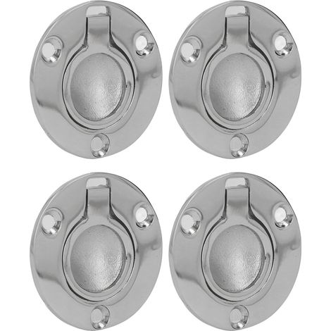 4 anneaux de traction encastrés M5, poignées encastrées rondes en acier inoxydable résistant à l'usure pour pont marin (1/5)