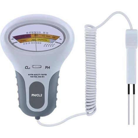 PC102 Schwimmbadwasserqualitätstester mit Thermalwasser- und Restchlordetektor für Aquarien (1/4)