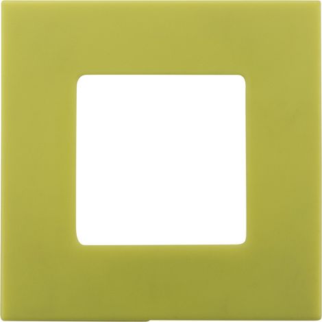Plaque de finition encastrable vert anis – Système de clipsage rapide – Compatible mécanismes Clarys – Finition sans vis apparentes