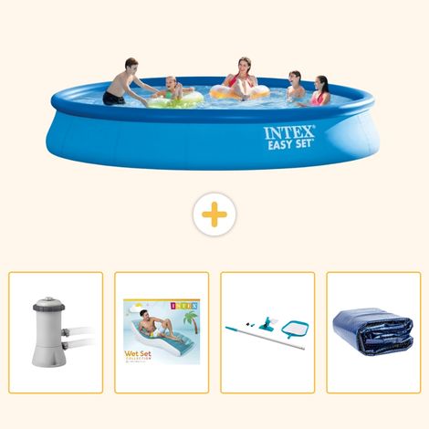 Intex Piscine Easy Set Ronde - 457x84 cm - 5-pièces S270 (1/5)