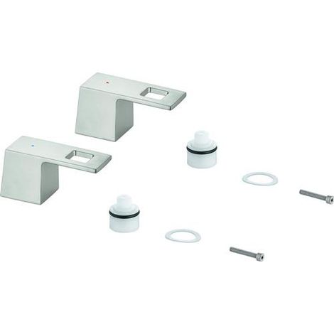 Paire de griffes 48321 pour Eurocube 3-L-WT-Batt. Mark. bleu/rouge supersteel