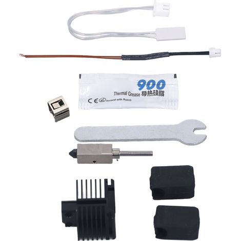 Extruder-Hotend-Kit mit Düse aus gehärtetem Stahl, Thermistordraht und Keramik-Heizplatte für Bambu Lab X1 (1/5)
