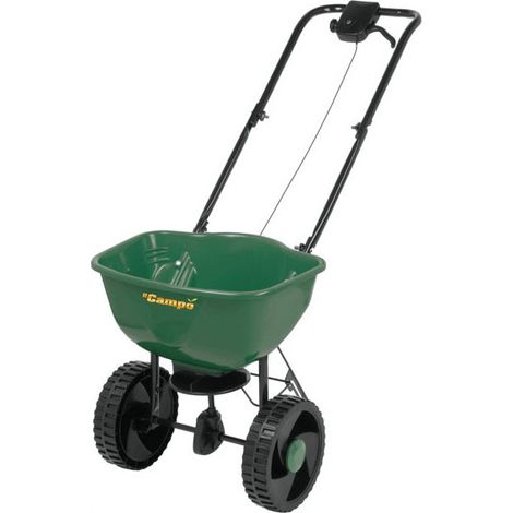 IL CAMPO 09397 Carrello Spargitore Capacita' 15 L Materiale Polipropilene Ruote per Trasferimento Larghezza Erogazione 45 cm colore Nero