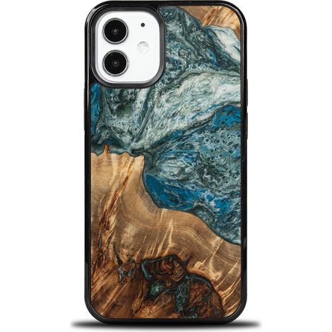 Funda única Bewood para iPhone 12 Mini - Planetas - Tierra (1/4)