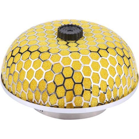 Air Filter, Keenso Universal High Flow Foam Mushroom Design Air Intake Filter (Yellow)