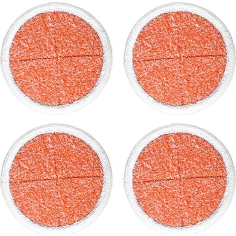 Lot de 4 tampons de nettoyage robustes Ulisem en remplacement du nettoyeur de sol motorisé Spinwave 2039A 2124 (1/4)