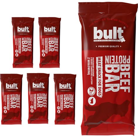 Barra proteica para perros BULT BAR sabor carne de res 5x75g (1/3)