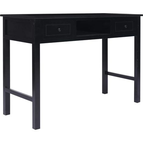 Maison Exclusive - Schreibtisch Schwarz 110×45×76 cm Holz