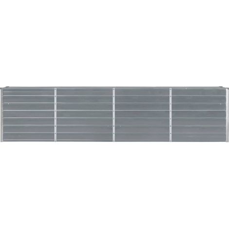 Maison Exclusive - Hochbeet 320 x 40 x 77 cm Verzinkter Stahl Gra (1/5)