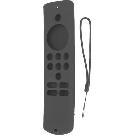 Télécommande en silicone souple antiglisse, housse de protection antichoc avec dragonne pour Fire TV Stick Lite, gris foncé (1/5)