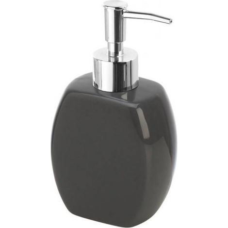 Dispenser sapone liquido da appoggio ceramica grigio (1/3)