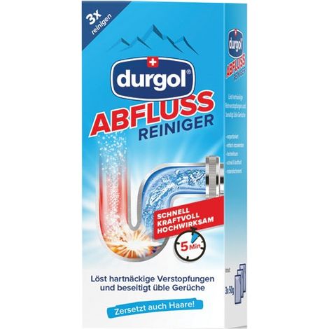 DURGOL - Ddéboucheur de canalisation 50 g x 3