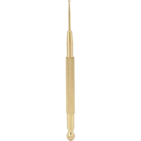 Stylo d'acupuncture auriculaire en laiton à double tête antidérapante pour soulager la douleur et masser les points réflexes. (1/5)