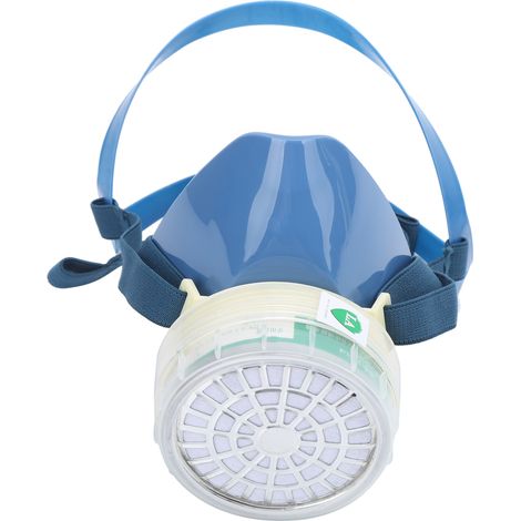 Masque de protection faciale auto-amorçant anti-toxique avec boîte à filtre, protection contre les gaz, portable pour une protection quotidienne (1/5)