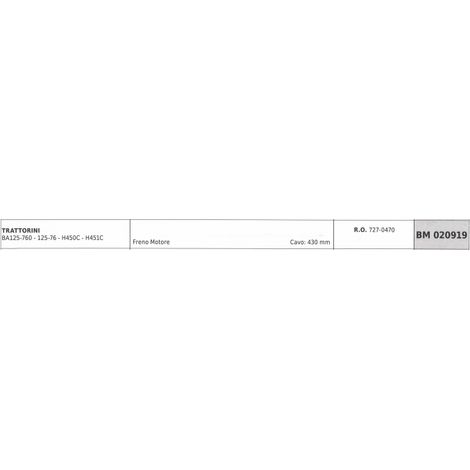MTD Rasentraktor Antriebskabel BA125-760 125-76 H450C H451C Kabel 430 mm
