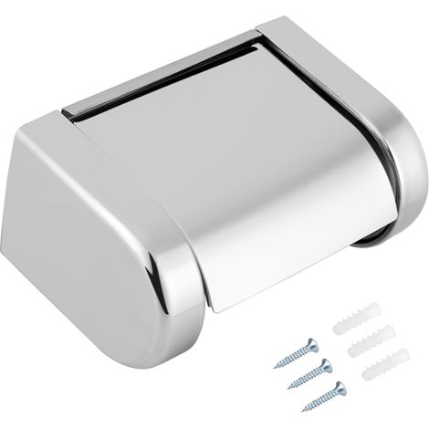 Porte-rouleau en acier inoxydable pour serviettes mural, support de rouleau de papier toilette de salle de bain, support mural. (1/5)