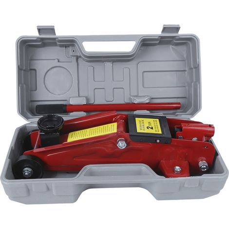 Cric hydraulique portable professionnel de 2 tonnes pour le levage et remplacement pneus voitures