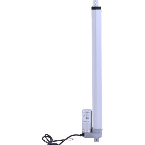 Vérin électrique 12V Force 1500N Course 200-750mm Moteur linéaire de levage Support (400mm) (1/5)