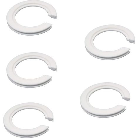 Lot de 5 Convertisseurs d'anneaux d'abat Jour E27 à E14,Anneau Réducteur d'abat Jour en Plastique de 42 mm à 29 mm,Convient à la Plupart des Phares à Baïonnette,Supports de Lampe,Blanc (1/5)