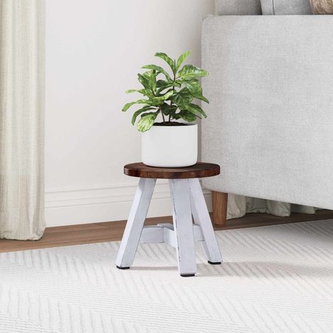 vidaXL  Stool  Natural 22 x 22 x 24 cm Mahogany Wood