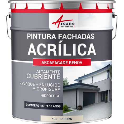 Pintura acrílica para exteriores, impermeable y duradera para fachadas exteriores - ARCAFAÇADE RENOV