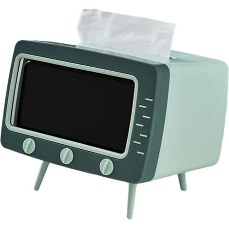 Tv Boîte De Tissus 2 En 1 Tv Box De Tissu Support De Papier De Bureau (1/5)