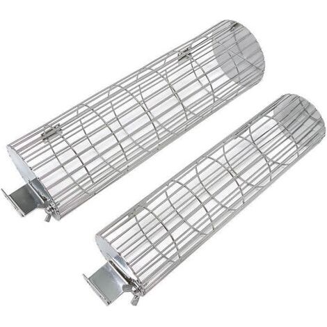 Cage de barbecue roulante, outil de grille de barbecue en acier inoxydable extérieur, 50,5 7,5 cm (1/5)