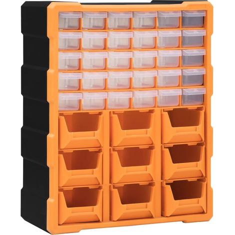 Organiseur à tiroirs multiples avec 39 tiroirs, 38 x 16 x 47 cm (1/5)