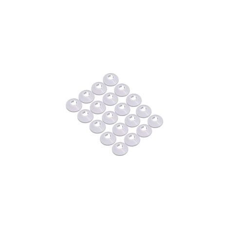 20 PCS Colliers pour Tubes de radiateur en plastique Manchon pour Tubes en plastique Blanc Résistant pour Tube de Diamètre 16 mm (1/5)