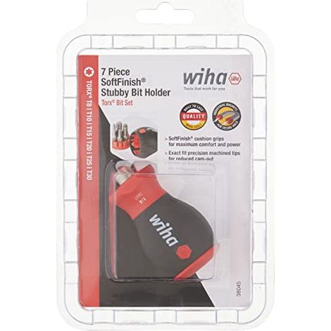 Wiha 38045 Stubby Screwdriver with six-in-one Insert bit, Torx (1/3)