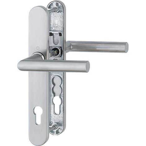 HOPPE® Drückergarnitur mit Schmalschild Amsterdam E1400F/3357N, Edelstahl, 3730607