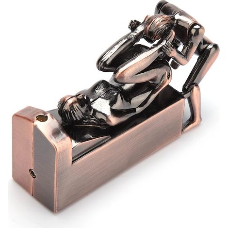 Briquet à gaz butane résistant au vent avec design original - Idéal pour décoration de chambre et cadeau créatif (1/5)
