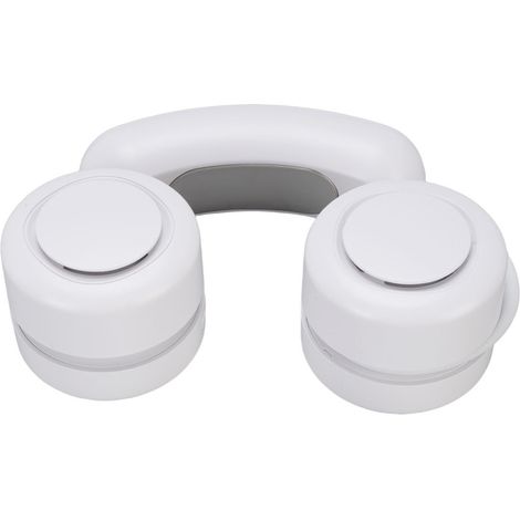 Ventilador de cuello portátil recargable con 3 velocidades, silencioso, funciona con pilas, de estado sólido, ideal para el hogar, la oficina, los viajes y las actividades al aire libre (negro). (1/5)