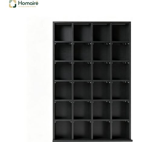 Meuble de rangement noir 89 x 20 x 130.5 cm HOMAIRE (1/5)