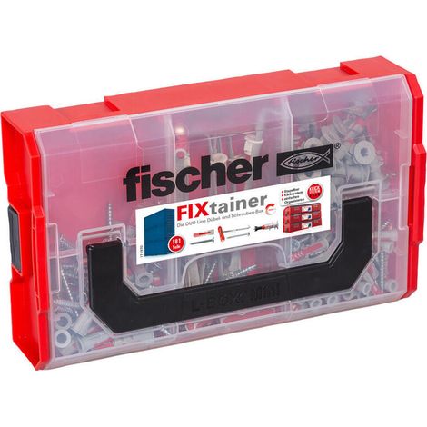 Fischer FIXtainer DUOLINE Caja de tacos y tornillos 181 pzas - 548862 (1/4)