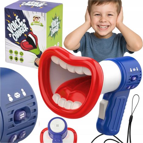 Megafon-Spielzeug mit Stimmverzerrer, Modulator und Aufnahmefunktion – drei Modi – Geschenk (1/4)