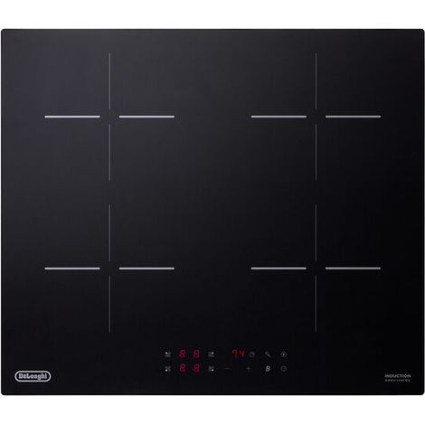 De Longhi YLI 60 Piano Cottura Da incasso 59 cm a Induzione 4 Fornelli Nero (1/2)
