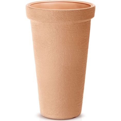 CASARIA® XXL Plant Pot 42 Litre Capacity 40 cm Diameter 63 cm Height Customisable Drainage Weatherproof & UV Stable Durable Plastic Removable Inner Pots Terracotta (de)