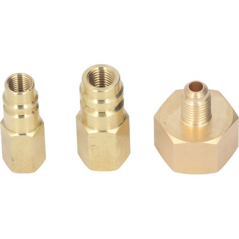 AC-Umrüstadapter-Teile Hoch-/Niedrig-Anschluss Nachrüstanschluss Adapter für R134A Klimaanlage (1/5)