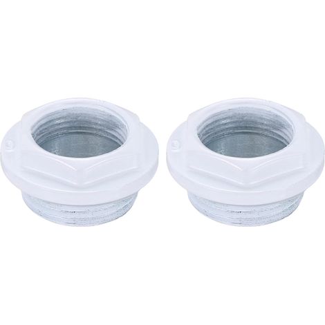 2Pcs Réducteur Pour Radiateur Bouchons De Purge D'air Manuel Blanc (1/5)
