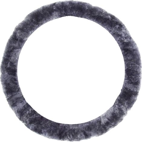 IWH Coprivolante (L x L x A) 350 x 350 x 40 mm Vera pelle di agnello Antracite 35 - 41 cm