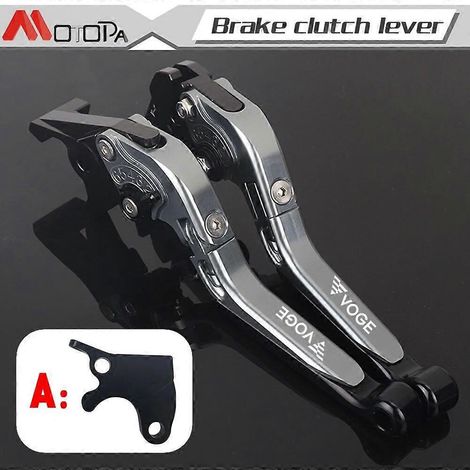 Leviers de frein et d'embrayage réglables et antichute pour motos LONCIN VOGE 500DS, 650DS, 500 R et 500R - Champagne (1/5)