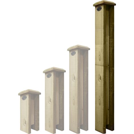 3ft Timber/Concrete 2-Way Straight Post Extender