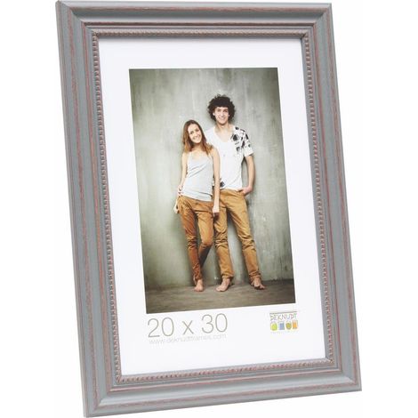 Cadre Photo Style Campagnard Bois Gris 30 x 30 cm (1/2)