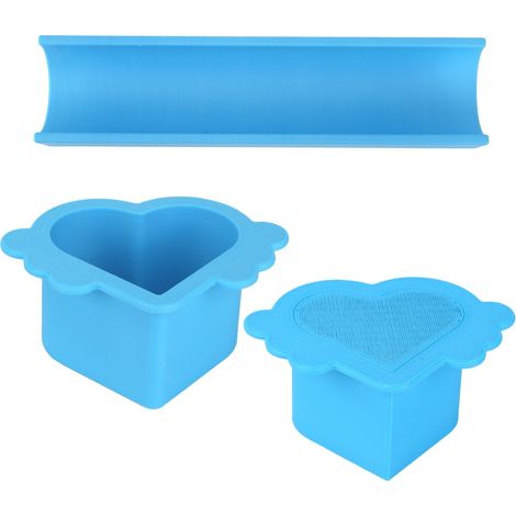Juego de moldes para tartas en forma de corazón, que incluye un cortador de galletas sencillo y encantador, un émbolo y un molde de 23 cm. Ideal para tartas caseras, fiestas, bodas, cumpleaños y postr