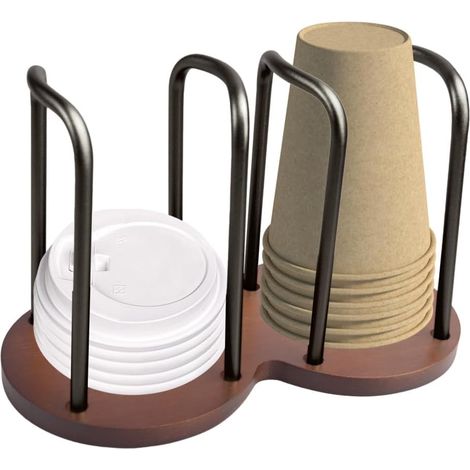 1 Distributeur de gobelets,Double compartiment,Structure ouverte,Gain de place,Bureau,Cuisine,Café