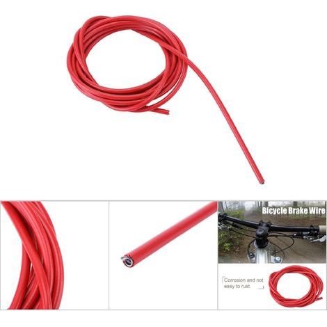 Bremszug für Rennräder und Mountainbikes, 3 Meter, rot (1/5)