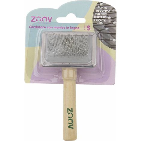 ZOOV CARDATORE CON MANICO LEGNO 6X4,5 CM