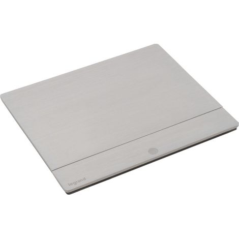 Incara Pop-up à encastrer dans mobilier et à équiper de 4 modules avec couvercle finition Aluminium brossé LEGRAND 654800 (1/2)